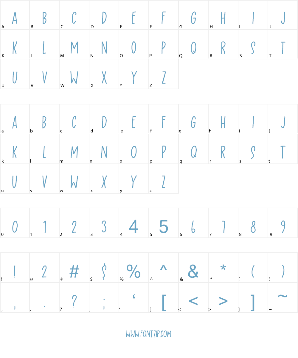 Rearview Mirror DEMO Font Character